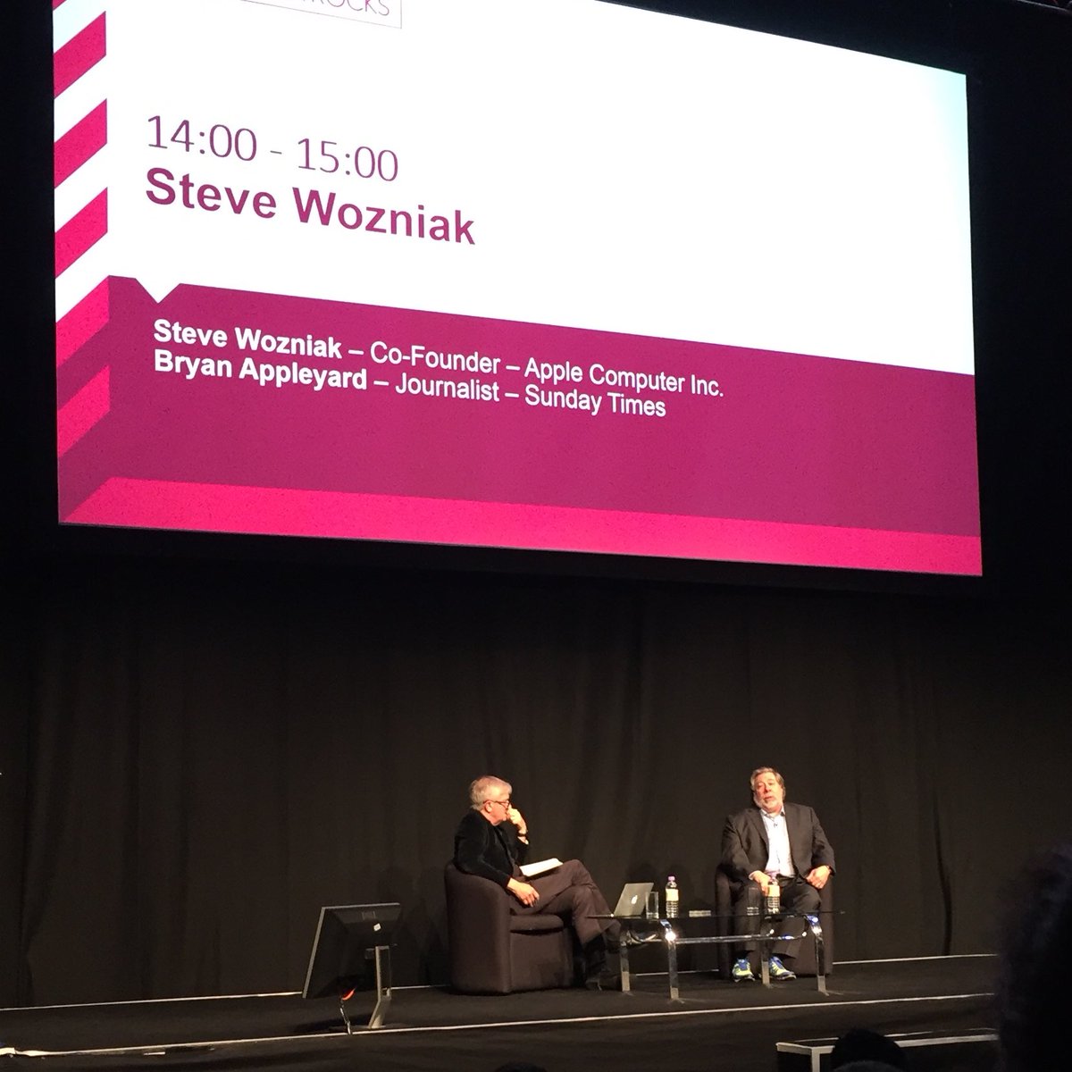 PeteLomasPi's tweet photo. Wow - @Raspberry_Pi name checked in Steve's Chat in Manchester. @businessrocksuk #BR2016 https://t.co/J9WnSuLr6F