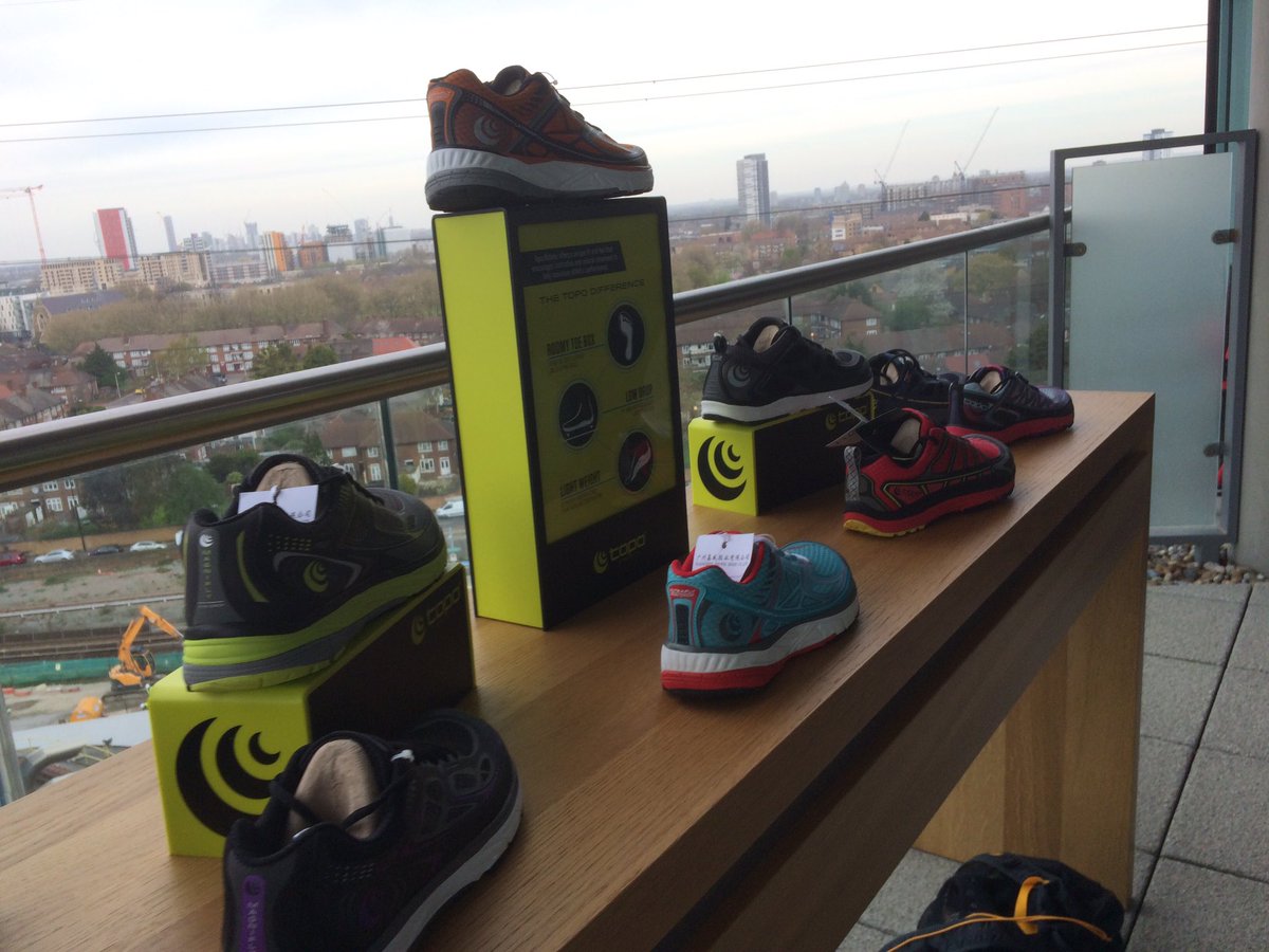 We are having a pop showroom at <a href="/LondonMarathon/">TCS London Marathon</a> ..today we are showing the <a href="/topoathletic/">Topo Athletic</a> range #vlm2016 #popup