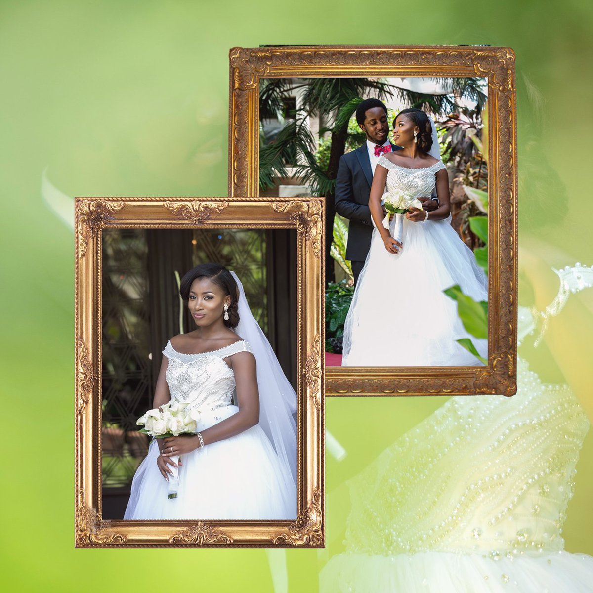 Studio24nigeria's tweet image. Wedding season is upon us! 💏💍 How great would this frame look on your photo. Tag a bride!  #WeddingFrames #Studio24