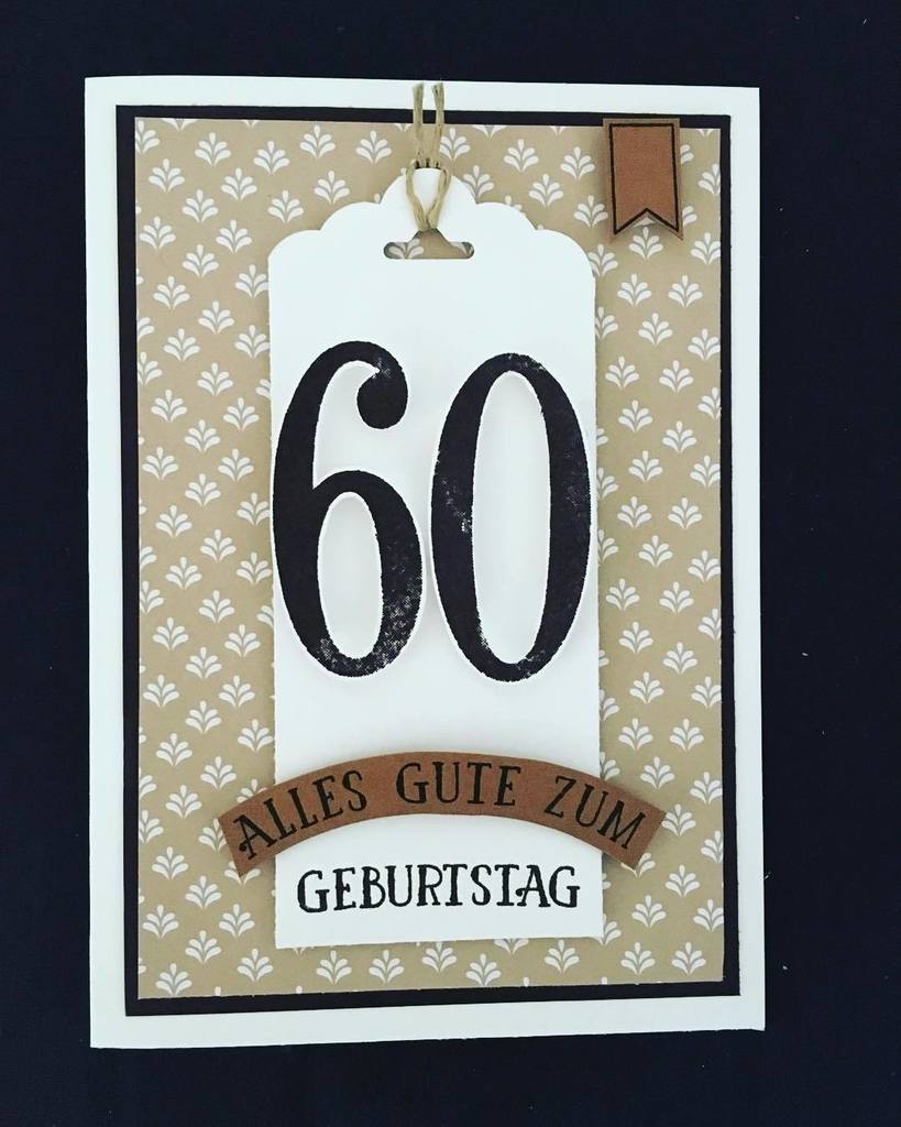 1860gram Zeitzustempeln Tsv1860 Mannerkarte Zum 60 Geburtstag Stampinup Karte Basteln Geburtstagskarte Geburtstag Se