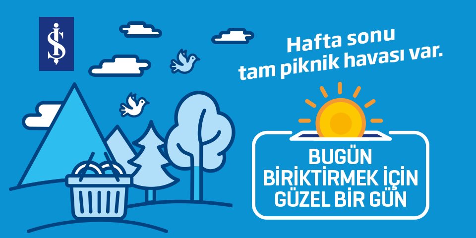 isbankasi's tweet photo. Tüm gün ofiste temiz havaya hasret kaldın, açık havada piknik yap. Cebindeki parayı #AtKenara https://t.co/F4Xcj79mIm