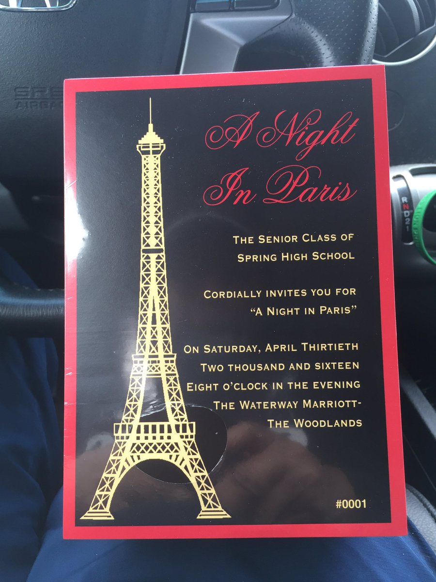 dewandar's tweet photo. SENIORS - prom tickets/invitations in hand! I will be selling/distributing tickets until 4/29! #shsprom2k16 https://t.co/MJu3ca9YdG