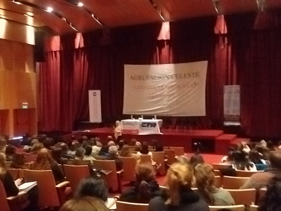 En el plenario de Suteba celeste!!!