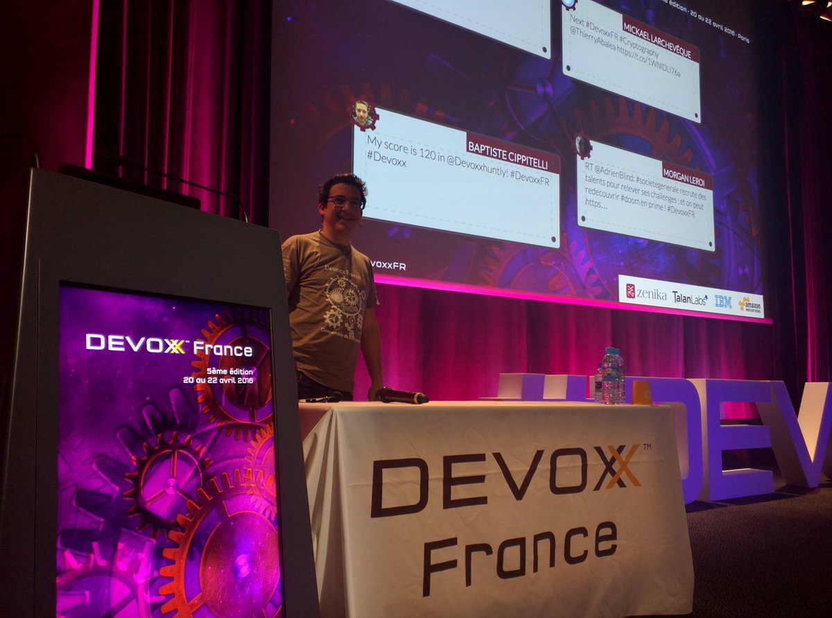 Maître Forax not on Twitter but on stage!