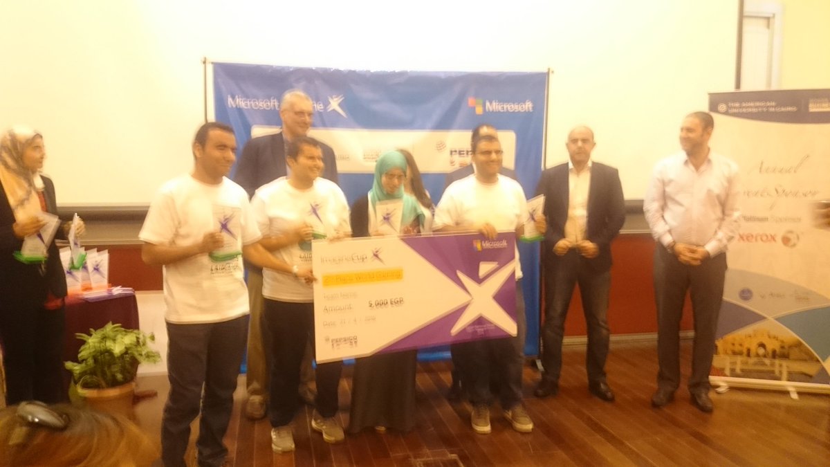 MicrosoftEgypt's tweet image. Game category second place goes to #BacktotheGrid