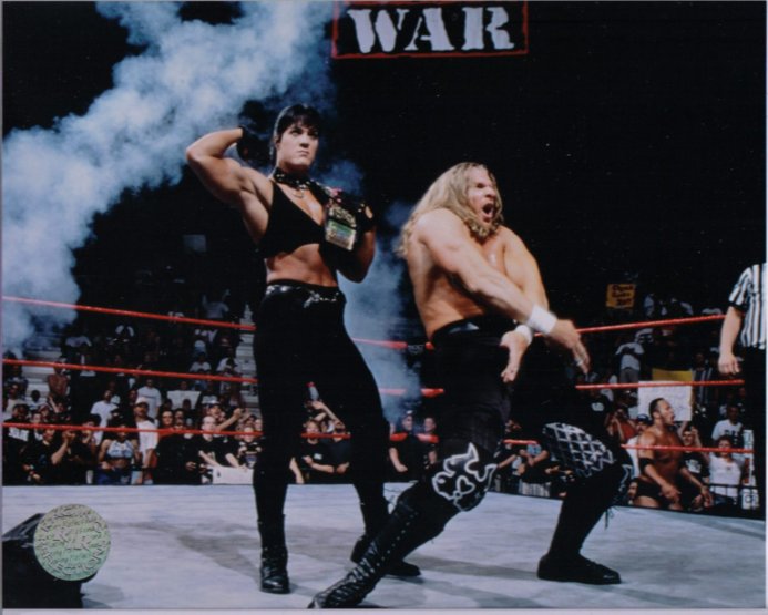 GrpWorkDontWork's tweet photo. As a little kid I always thought these two were the greatest in the WWF, very sad for wrestling fans today #RipChyna https://t.co/JGeBFzE0Xb