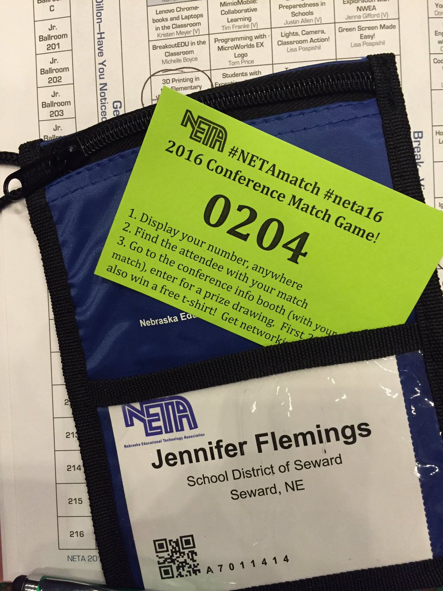 Looking for my #NETAmatch #neta16 #0204 #bueller #cantwaittomeetyou
