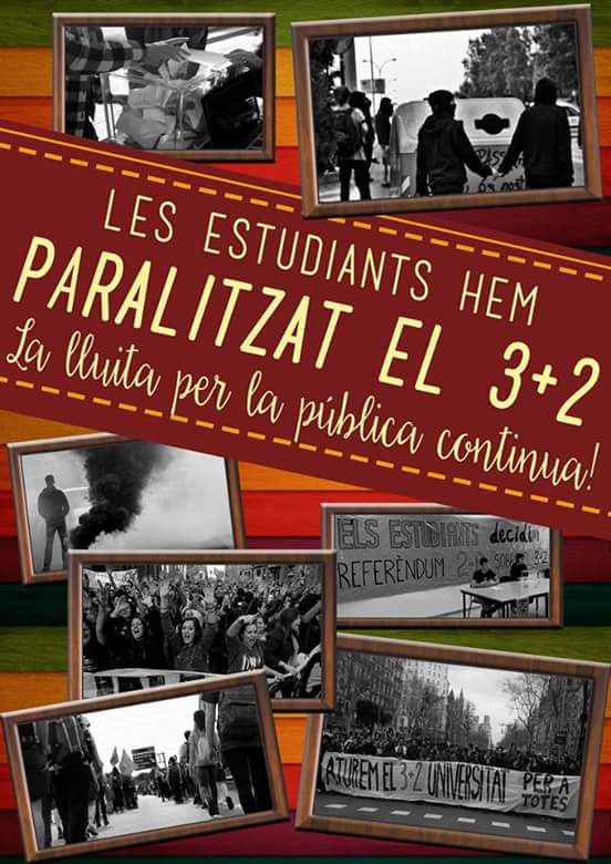 Comunicaciouab's tweet photo. Avui gràcies al moviment estudiantil hem fet història. HEM PARALITZAT El 3+2! https://t.co/R4KpWHIzcB