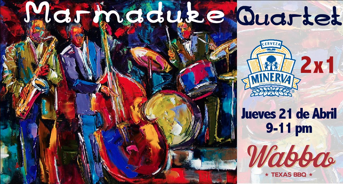 wabbabbq's tweet photo. Esta noche Jazz en vivo, el mejor BBQ y la mejor cerveza al 2x1 de 9-11 pm!! #TuPuercoLoPide https://t.co/ekBS08oYI0