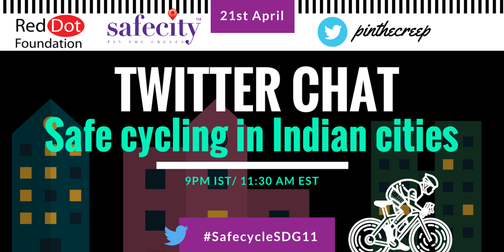 TheSafecityApp's tweet image. Join us for a twitter chat ! Starting in about an hour #SafecycleSDG11 #BicyclesChangeLives #cyclability