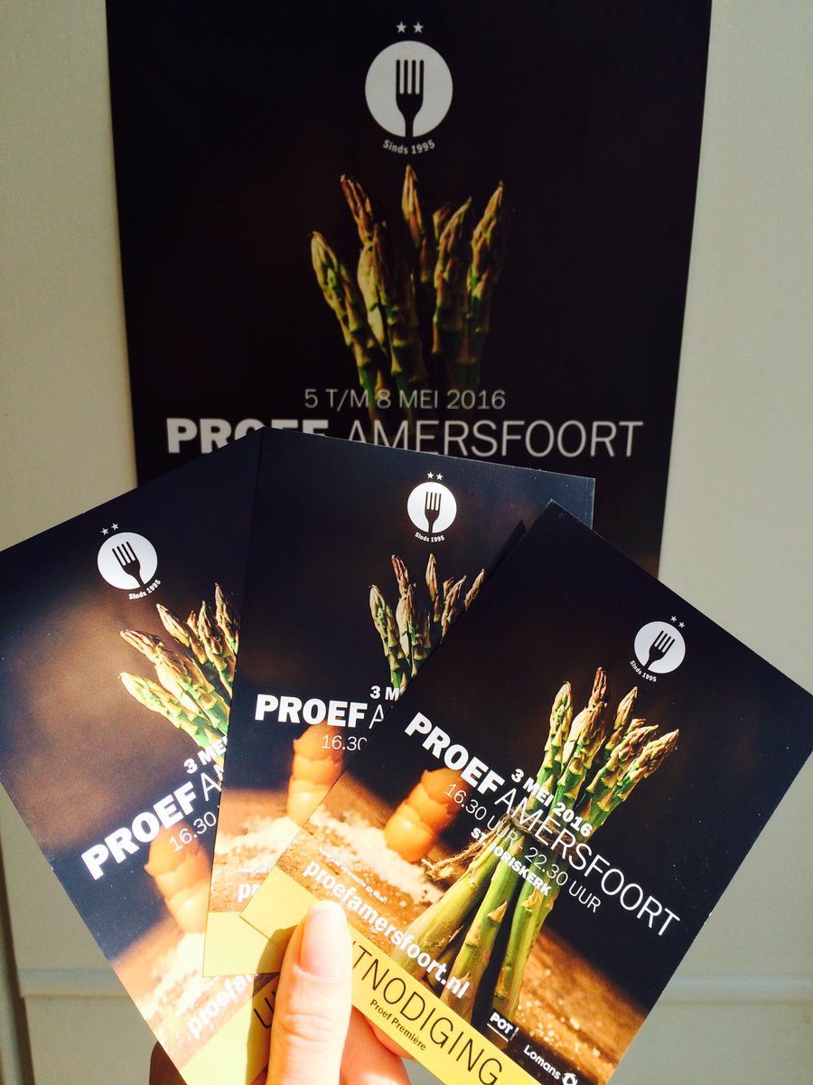 De uitnodigingen voor de Première zijn weer binnen! We hebben er zin in :) #ProefAmersfoort #werkenbijskanna