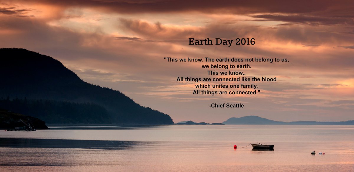 We wanted to be the first to wish you a Happy Earth Day 2016....................tomorrow!