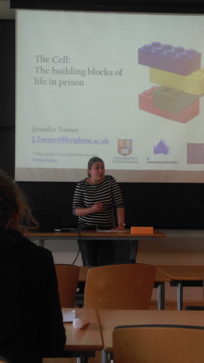 Fascinating talk on how the prison cell is the building block of life in prison by @PrisonSpaces