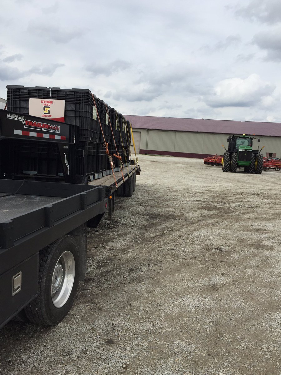 Delivering some soybeans in between rain showers @StoneSeedGroup
