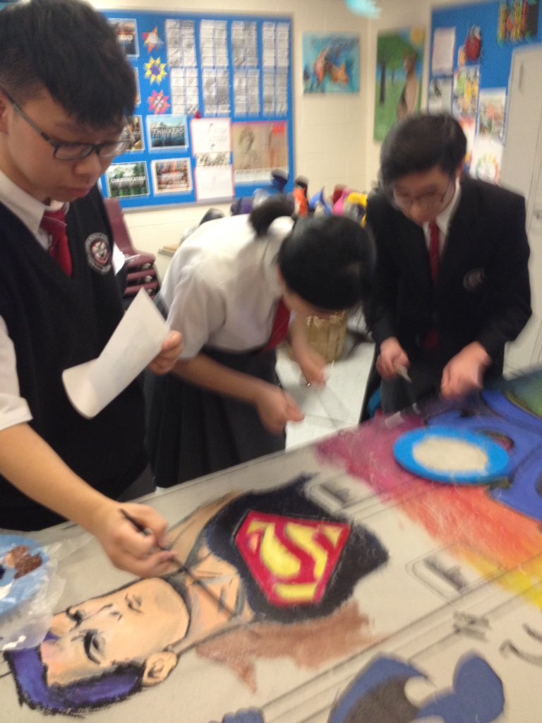 MrParkerTCPHS's tweet photo. Play preparation in Ms Peter's art room. Go team!! @TCPHSUpdates https://t.co/92DdLl32Kh