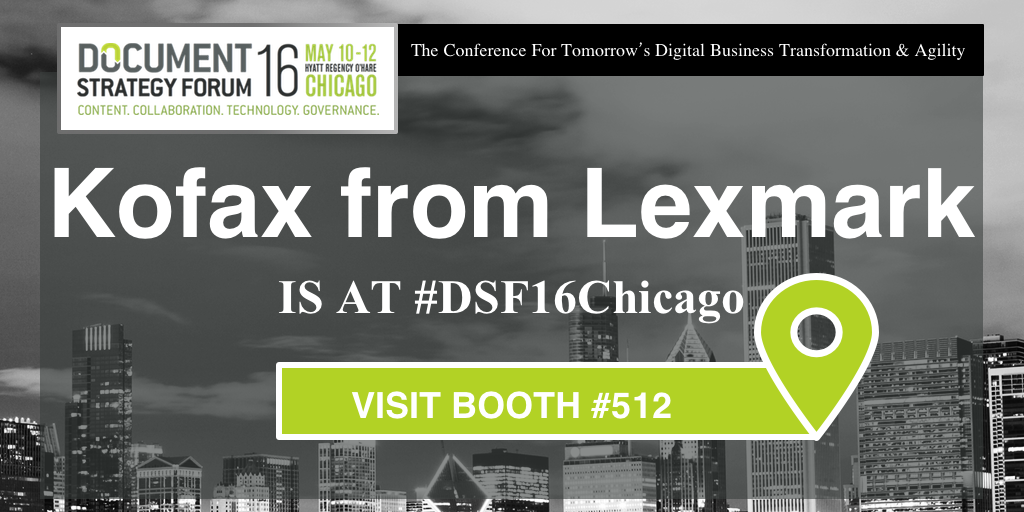 DOCStratForum's tweet image. Visit our 2016 #DocumentComposition Software Sponsor @Kofax for #DSF16Chicago on May 11. ow.ly/4mWrRG