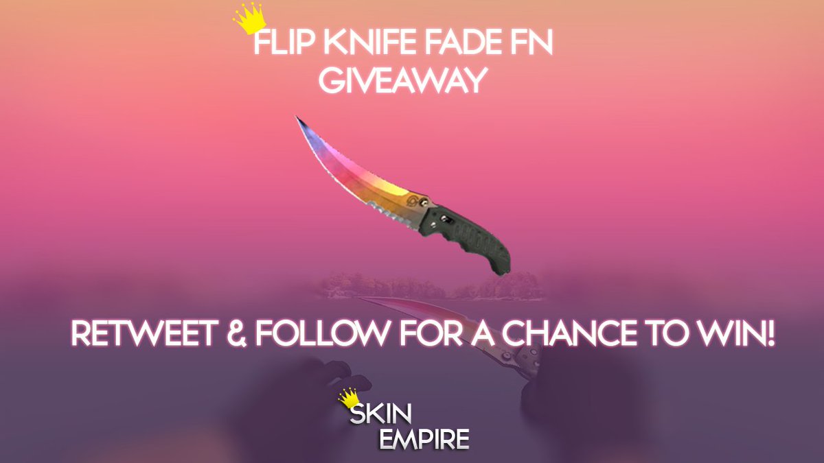 SkinEmpire's tweet image. FLIP KNIFE FADE FN GIVEAWAY!

Retweet &amp;amp; follow @SkinEmpire to win!

More entries: gleam.io/R6Jsp/flip-kni…

GL &amp;amp; HF!
