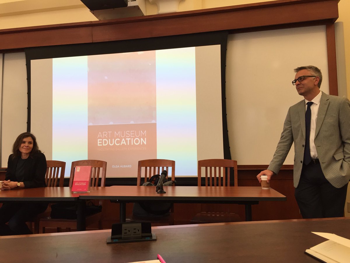 ap2477's tweet photo. @TeachersCollege happening now the fab prof olga hubard on her work around art museum edu: facilitating gallery exp https://t.co/ULeqHQHou9