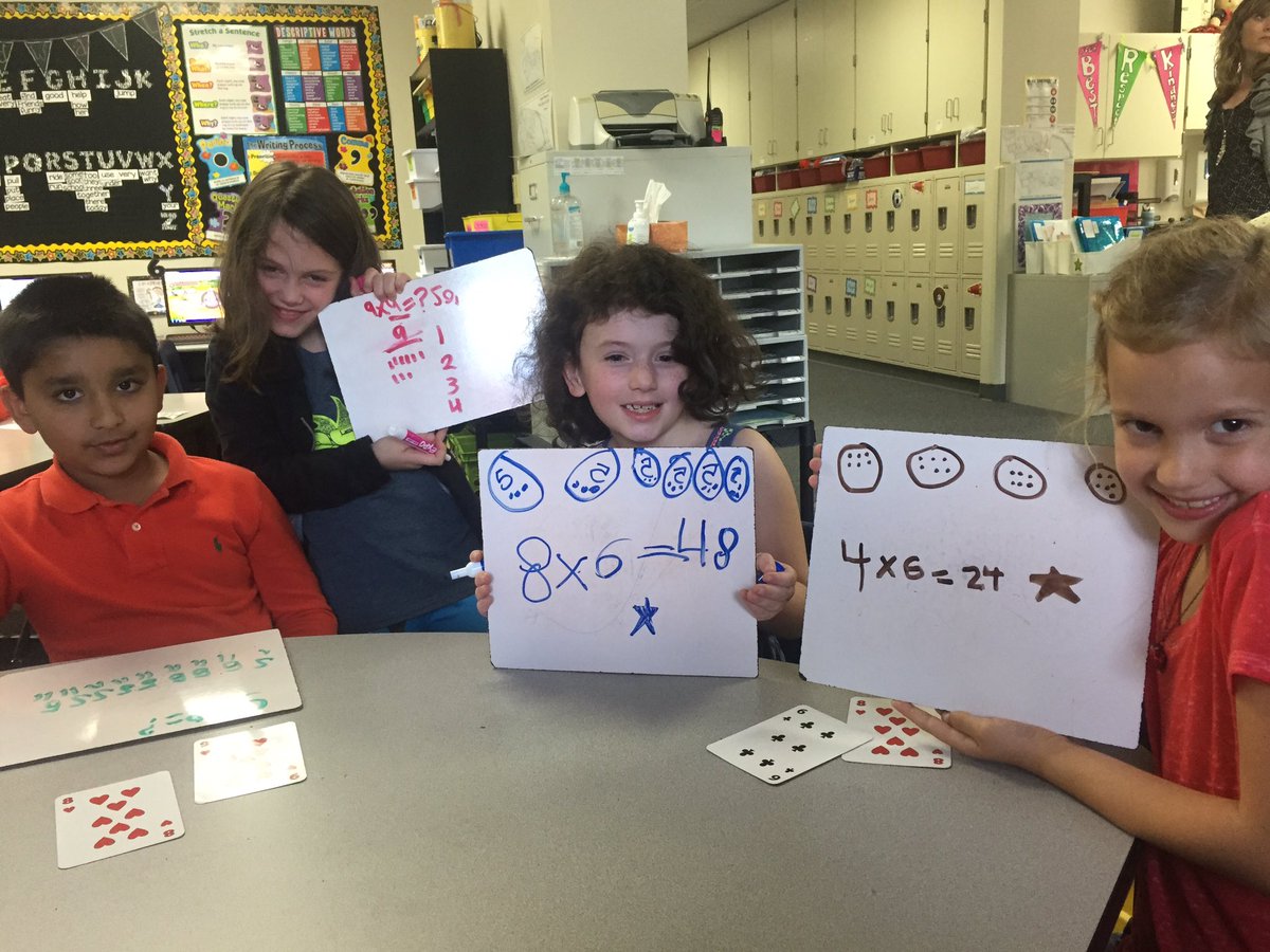 AndrewsFirst's tweet photo. #AndrewsFirst Having fun working on our multiplication. #WeLoveMath https://t.co/JLTFUtjimk