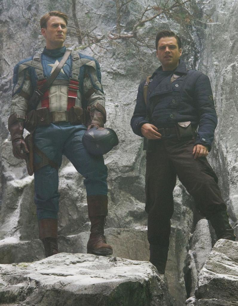 CaptainAmerica's tweet photo. That time when Cap and Bucky jumped onto a train and took down Red Skull’s forces. #TBT #CaptainAmericaCivilWar https://t.co/umBNOmJpDu