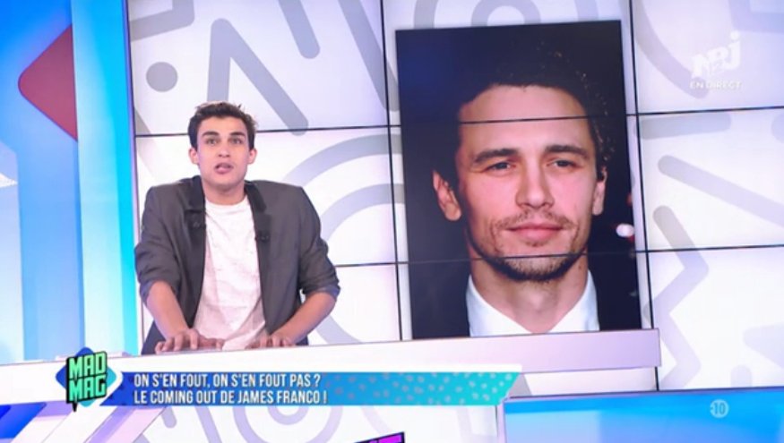 LeMadMag's tweet photo. James Franco est gay ? WHAAAT ? 
Y'en a un qui va être content, hein @benoitbdb 😜
#MadMag https://t.co/KEth2ElqDe