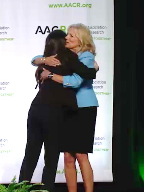 Honored to introduce VP Joe Biden and Dr. Jill Biden at the AACR Annual Meeting!