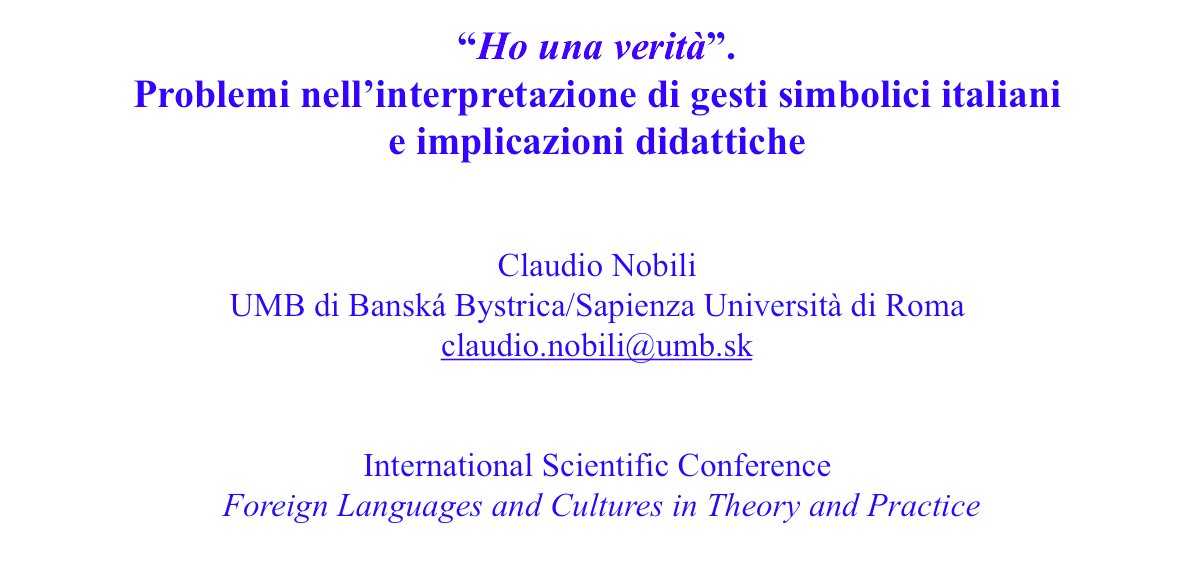 ClaudioNobili's tweet photo. Domani anche l'italiano all'#ekus2016 International Conference! @MatejBelUni https://t.co/8I3hTPDoSC