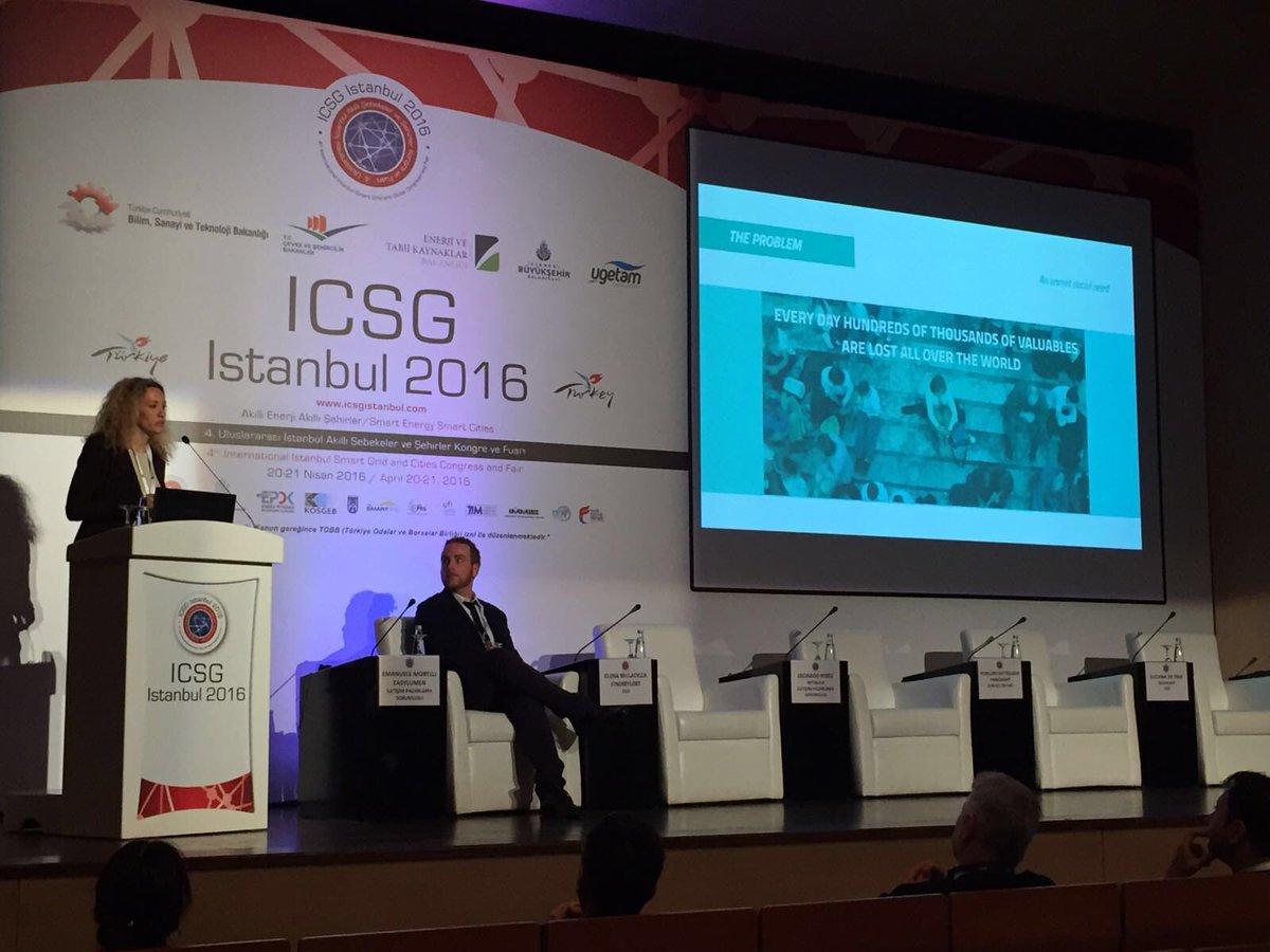 FindMyLostApp's tweet image. Today our CEO @Elenacicci did a pitch about @FindMyLostApp @ICSG_2016 #smartcities fair in #Istanbul #ICSG2016