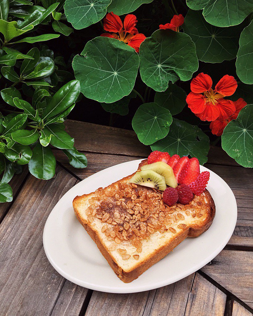 Toast Thursday! Grandma's Cinnamon Toast. Served with a cold glass of milk.