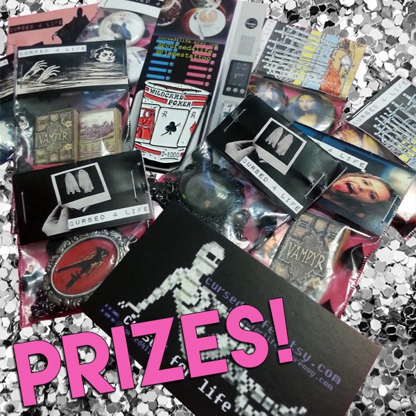 MUFFSociety's tweet photo. Join us at https://t.co/HNEM1Qw7zK and you could win this sweet stuff from our April Sponsor #Cursed4Life! 💖👌🌟 https://t.co/XMLcAcMh7o