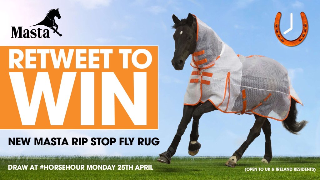 HorseHour's tweet photo. Retweet and follow @mastarugs to be in to WIN the new 2016 Rip Stop Fly Rug! Draw at #HorseHour, Monday 25 April! https://t.co/hCKCSVPt1E