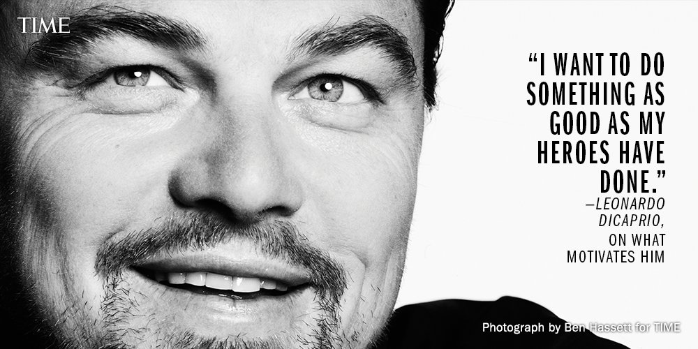 TIME's tweet image. Read why @LeoDiCaprio is on the #TIME100 ti.me/22QpYUm