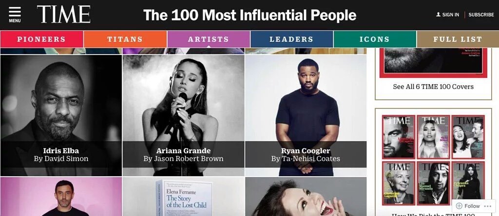 AGUpdateWW's tweet photo. #UPDATE:Ariana Grande has been listed in the TIME 'Top 100 Most Influential People' 2016 list on the artist category https://t.co/i2zOTvoDiQ