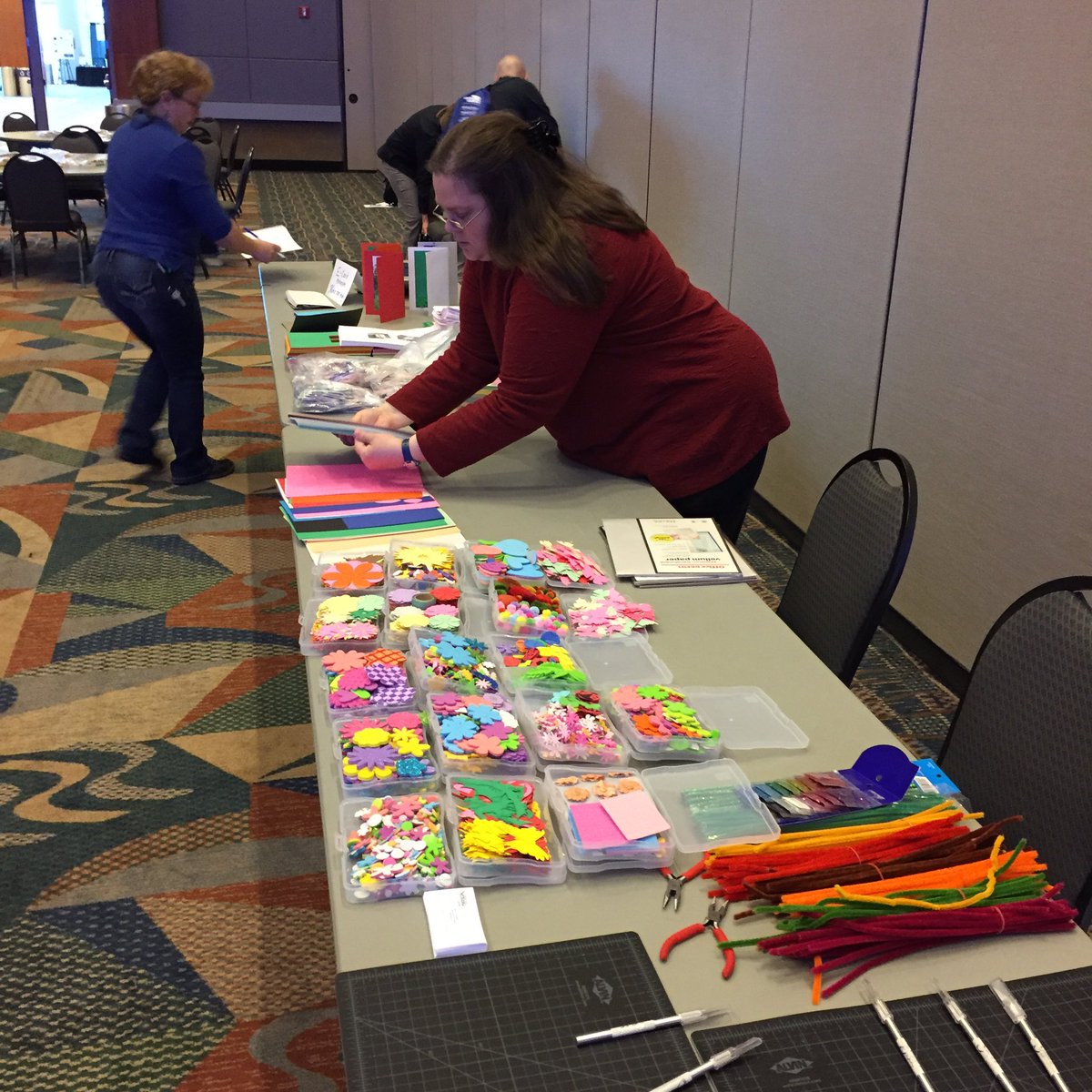 UNLbbarker's tweet image. Getting ready for the Makerspace @yourNETA #neta16 @UNL4H_WearTec
