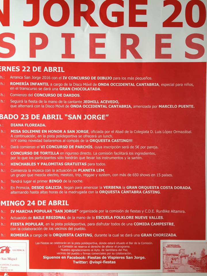 MiPlanHoy's tweet photo. Fiestas de San Jorge en Vispieres -  https://t.co/Mc0UHBJkAY https://t.co/xTGdFbT8Ei
