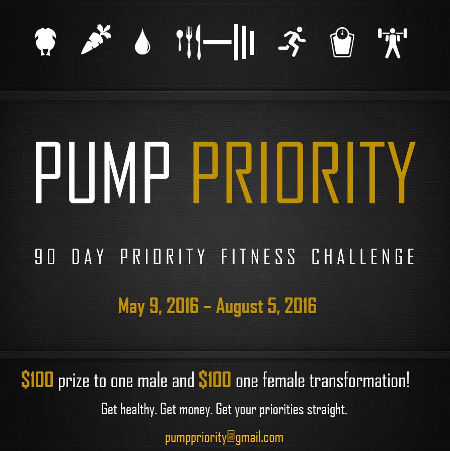 PumpPriority's tweet photo. For more info go 2 https://t.co/SUEGzn3Kn9 &amp; click challenge tab #fitness #fitfam #weightloss #fit2016 #healthy #fit https://t.co/fEGhrBqgl5
