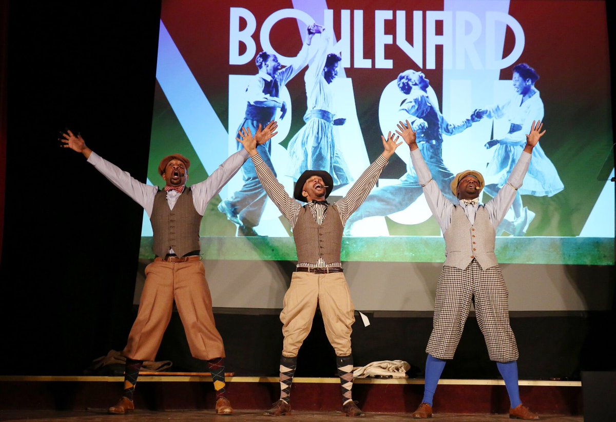 HarlemUnited's tweet photo. The Harlem James Gang rocked out at our #BoulevardBash! If you are going to celebrate...you gotta do it right. https://t.co/l5cfrchals