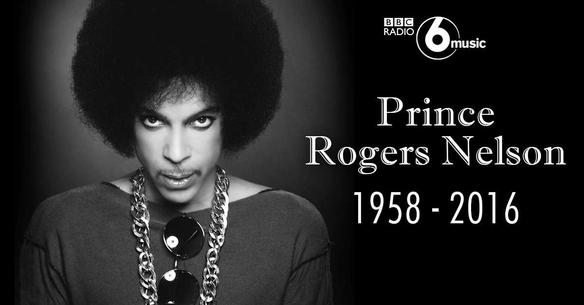 BBC6Music's tweet photo. RIP Prince. A true genius.
https://t.co/uz4afNfu4a https://t.co/iBZAA9stxN