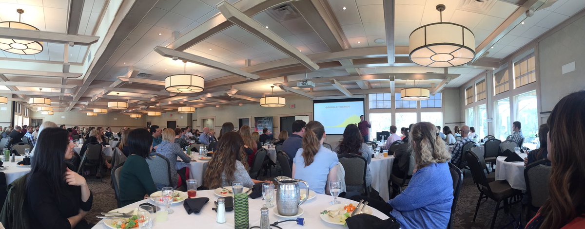 lemonly's tweet photo. It's @SDAdFed luncheon time! @johntmeyer is sharing the power of visuals to a full house today. #sweetvisuals https://t.co/sNJsiXsyEw