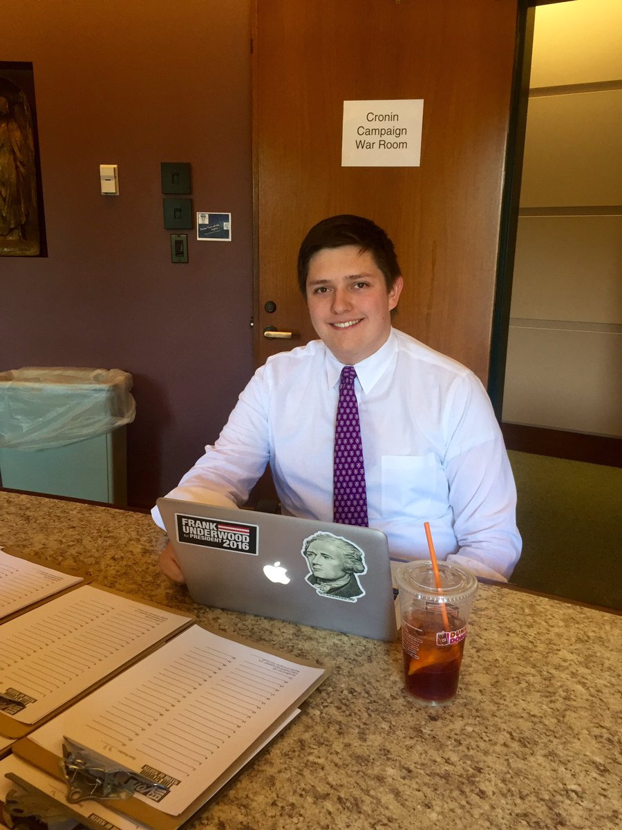 TimCronin4Mayor's tweet photo. Tim is hard at work before polls open. This candidate is READY! #IVoteTim #MayorOfMartin https://t.co/HpnIW6RlxG