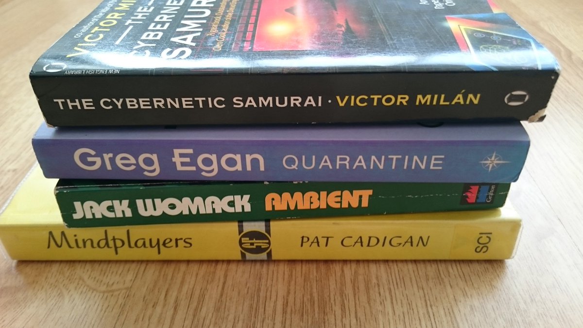 riacheyne's tweet photo. New #disabilitysf books for my book chapter! https://t.co/eQb0cPDavH