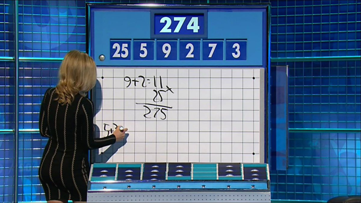RachelRileyFC's tweet image. Rachel Riley on today&apos;s #Countdown. #Numbers2 #Pinstriped