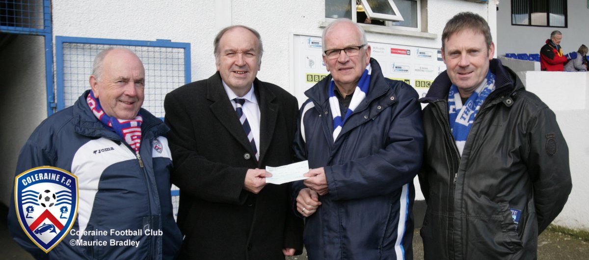 ColeraineFC's tweet photo. CFC receives donations from @FriendsCFC and GKDSC...https://t.co/QFJrsSpKcX https://t.co/TU0Q67lisr
