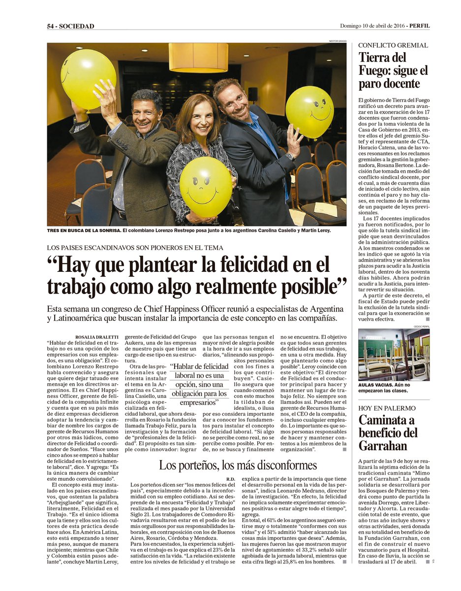 InfiniteDiCo's tweet photo. “Hablar de #felicidadlaboral no es una opción, sino una obligación para los
#empresarios” @perfilcom #cft16 https://t.co/NW2vkAzAvu