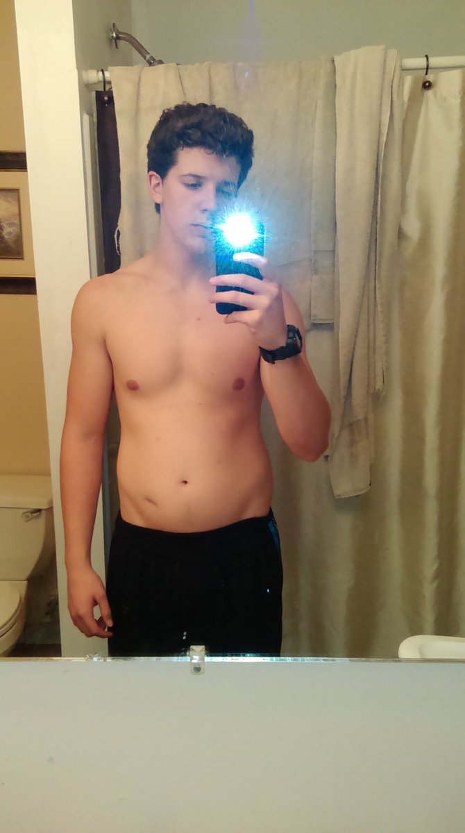 Fast forward 8 months, shit diet, still learning proper training, put on more fat that anything