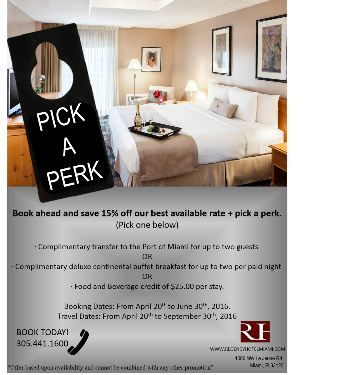 regencymiami's tweet photo. Enjoy our Pick a Perk #Promotion! Now available #miami #pickaperk https://t.co/8aBcOlrABZ