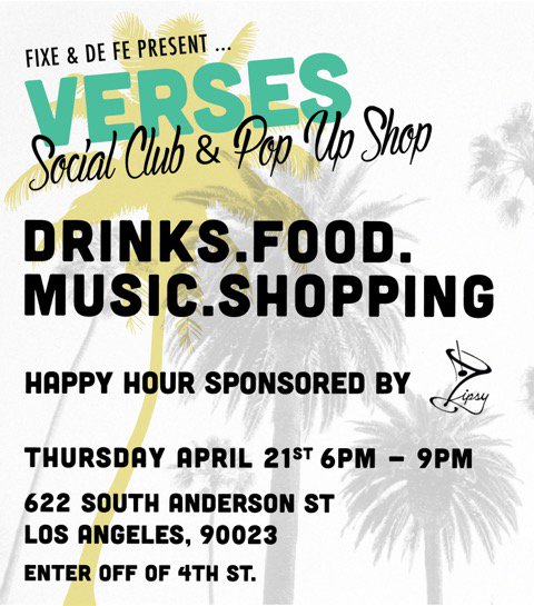 LADowntowner's tweet image. Tonight: Drinks, food, music, shopping! 4 things we're really good at. 6-9pm at 622 S. Anderson St