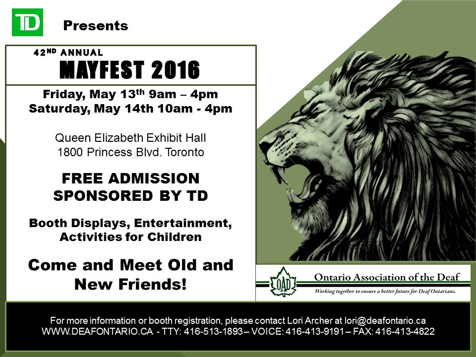 Mayfest_OAD's tweet photo. #OADMayFest2016 Spread the word! We are at it again! https://t.co/M5xlU2NbF4