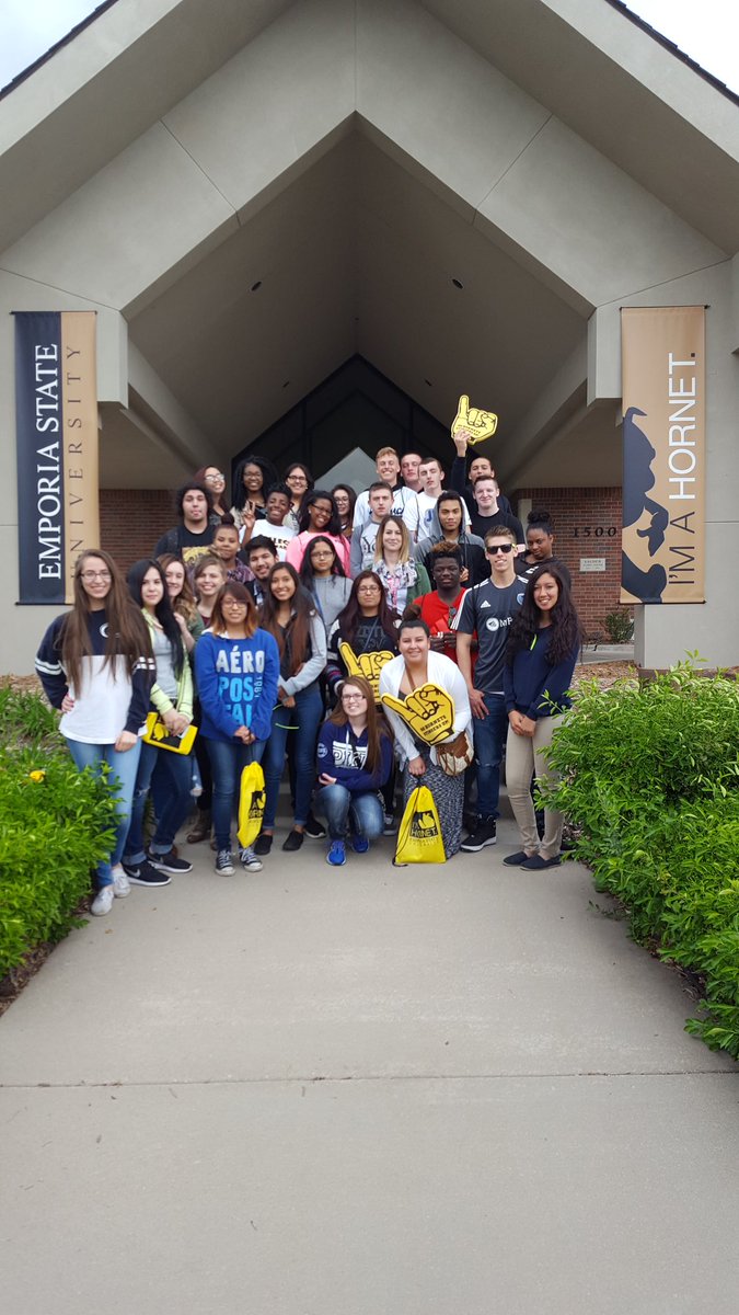 Falcons2College's tweet photo. Last campus tour of the year! Thanks @emporiastate for hosting us! We had a great time! #isdstrong https://t.co/Qsz96MyaWz
