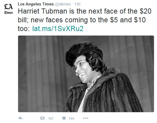 KDbyProxy's tweet image. @charlescwcooke @normative Meanwhile, here&apos;s the LATimes tweet… They shld ask DAR to help ID that woman…#codeProblem